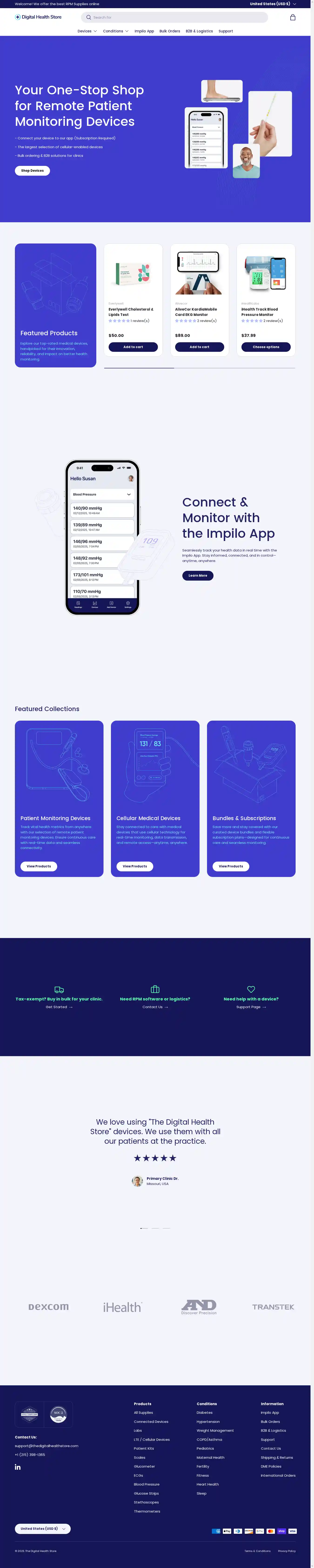 Desktop Screenshot for TheDigitalHealthStore.com