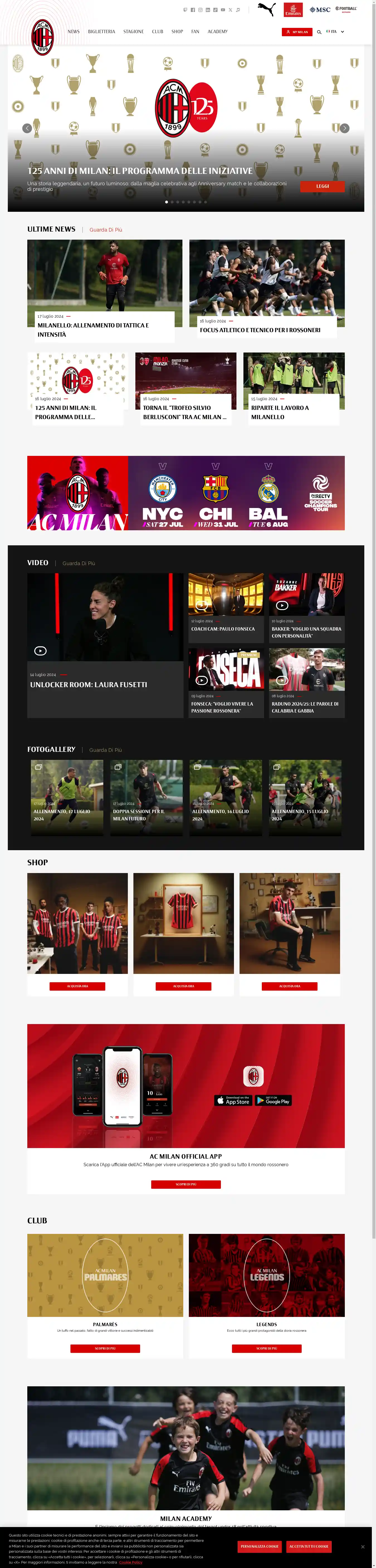Desktop Screenshot for acmilan.com