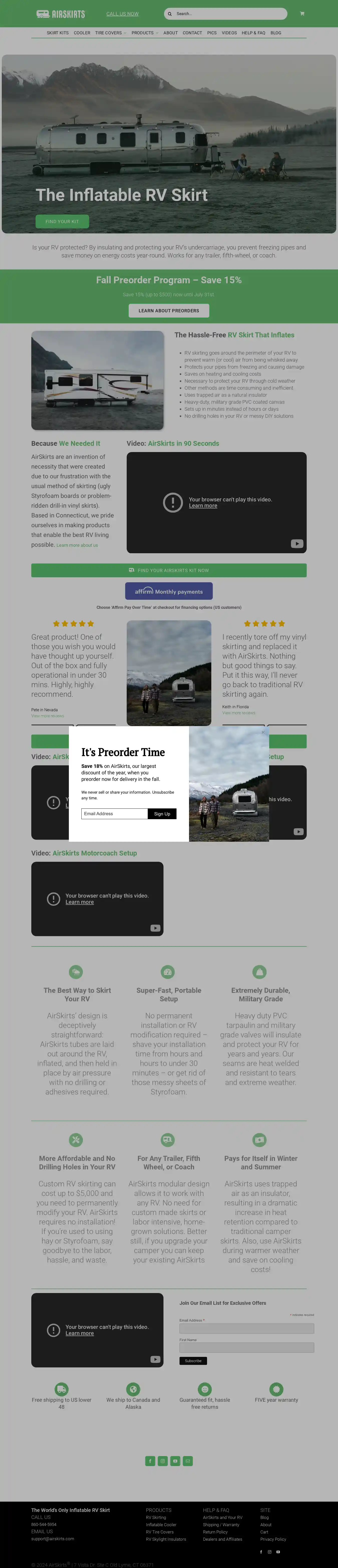 Desktop Screenshot for airskirts.com