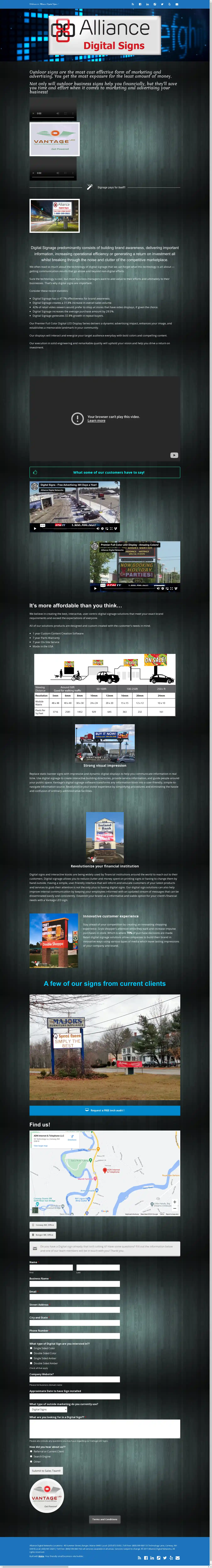 Desktop Screenshot for alliancedigitalsigns.com
