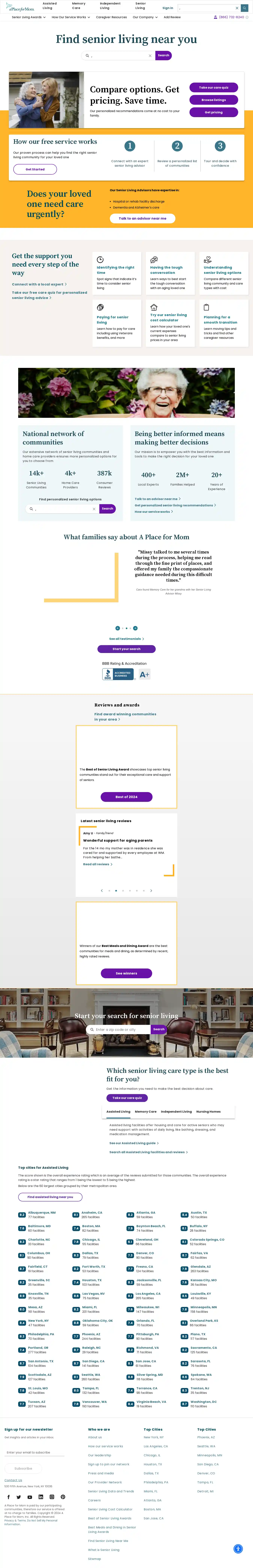 Desktop Screenshot for aplaceformom.com