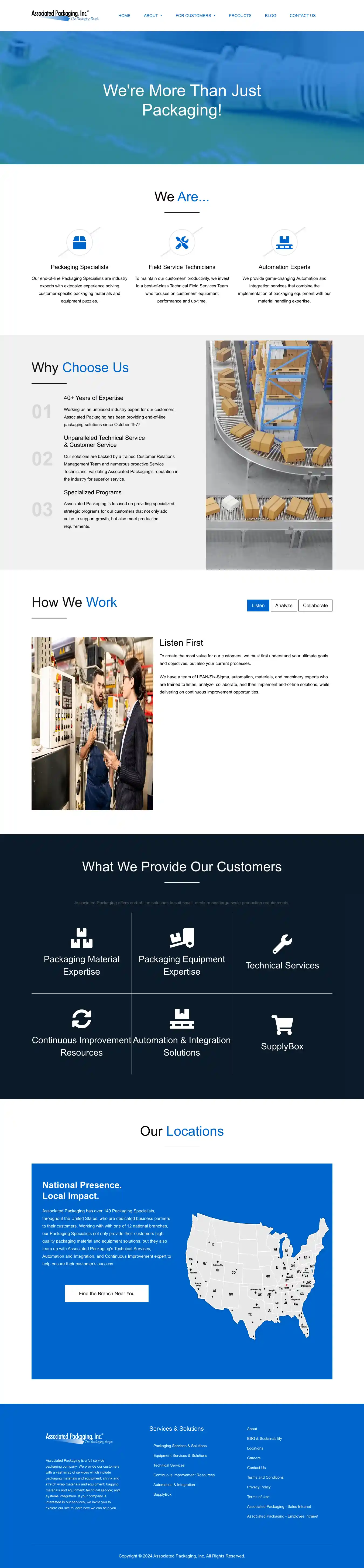 Desktop Screenshot for associatedpackaging.com