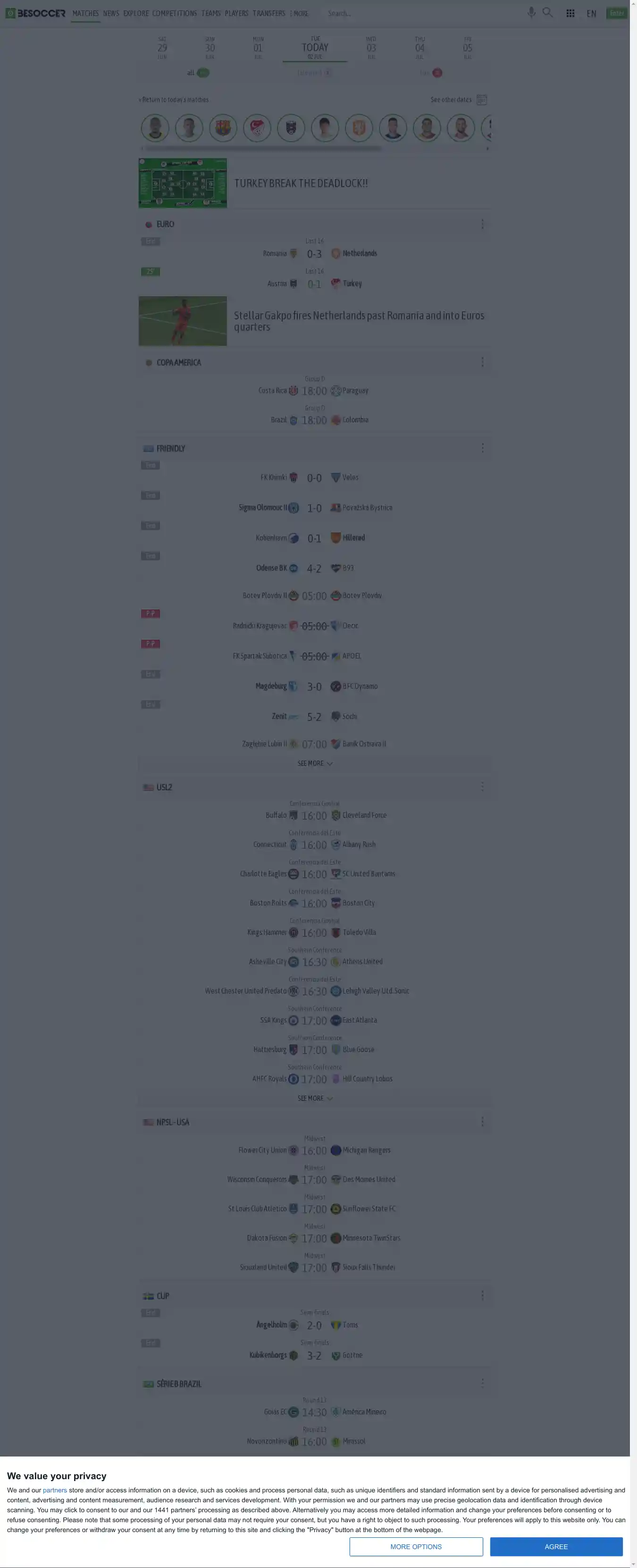 Desktop Screenshot for besoccer.com