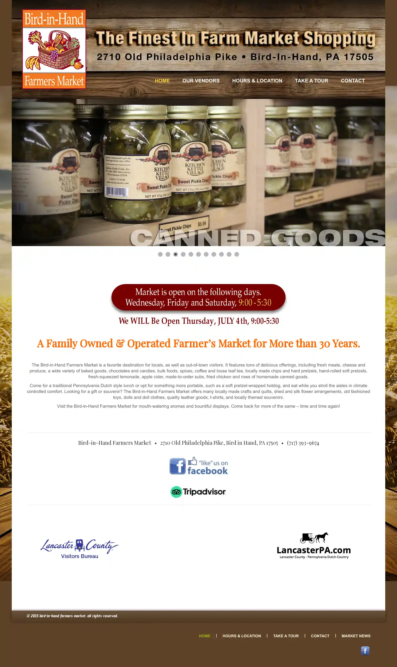 Desktop Screenshot for birdinhandfarmersmarket.com