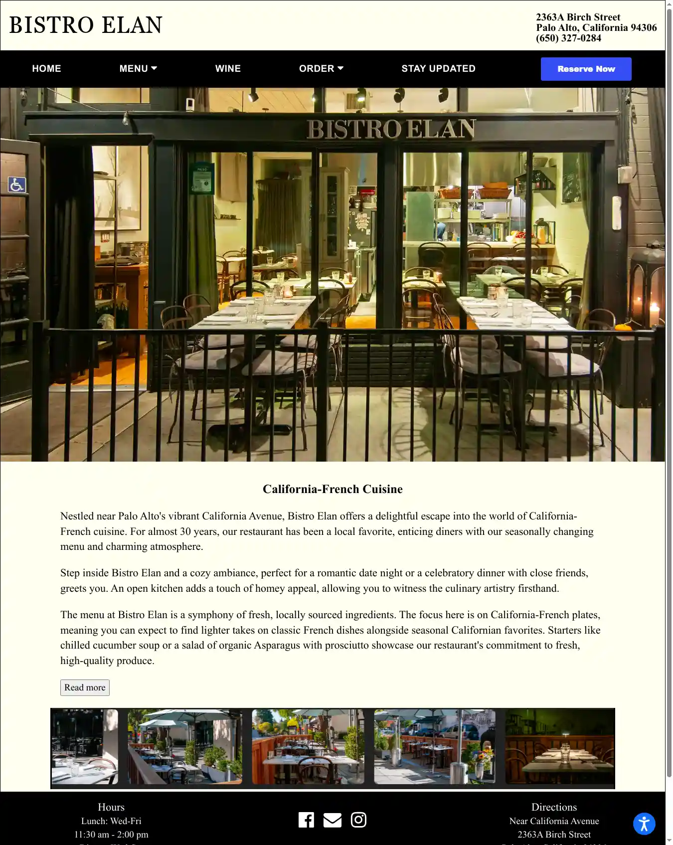 Desktop Screenshot for bistroelan.com