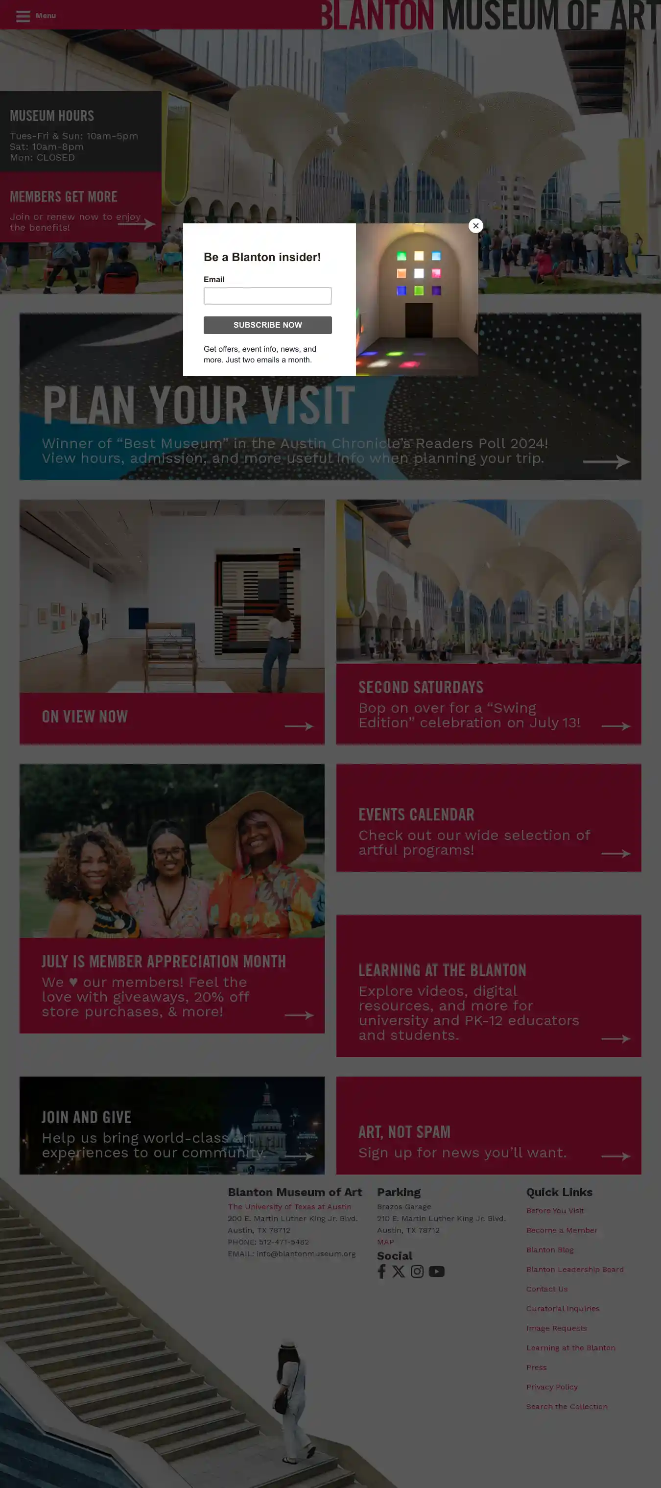 Desktop Screenshot for blantonmuseum.org