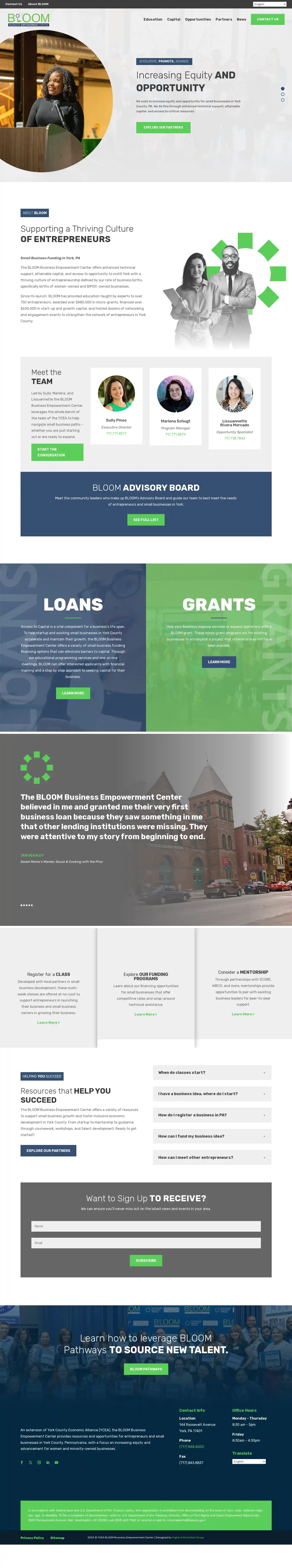 Desktop Screenshot for bloomyork.org