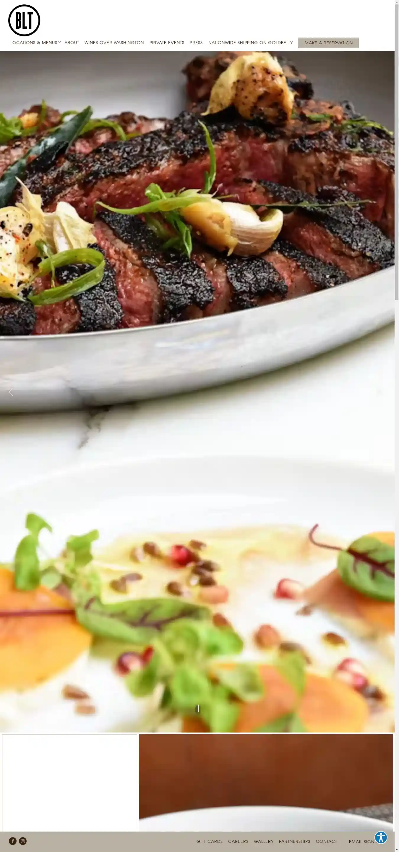 Desktop Screenshot for bltrestaurants.com