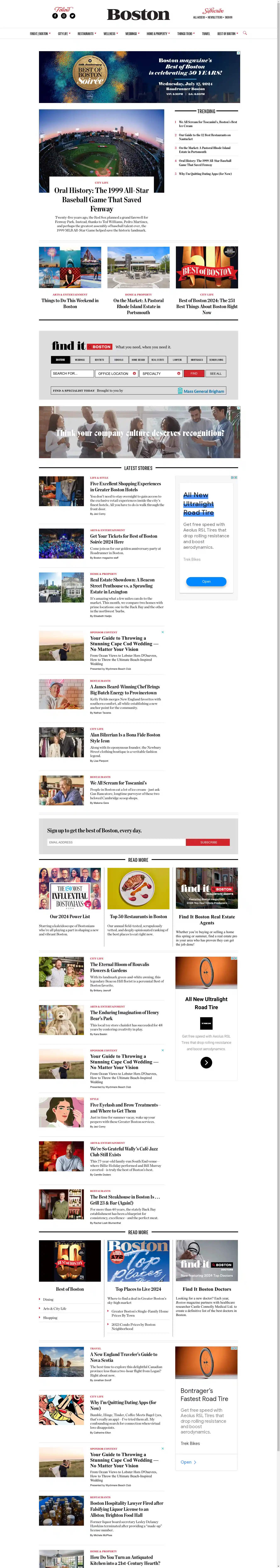 Desktop Screenshot for bostonmagazine.com