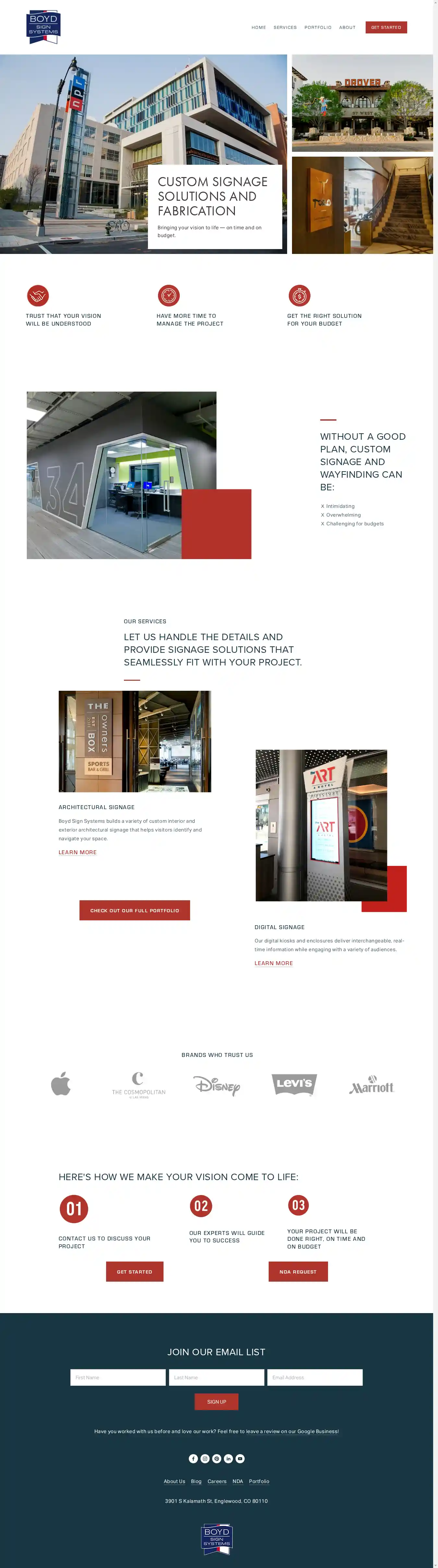 Desktop Screenshot for boydsignsystems.com