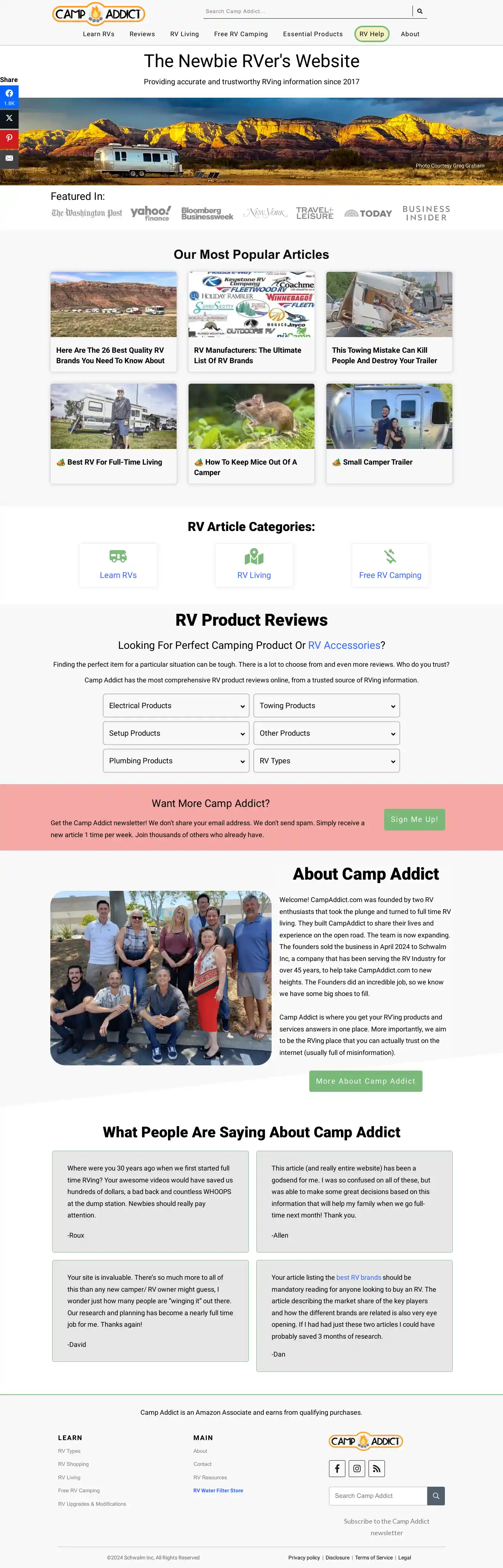 Desktop Screenshot for campaddict.com