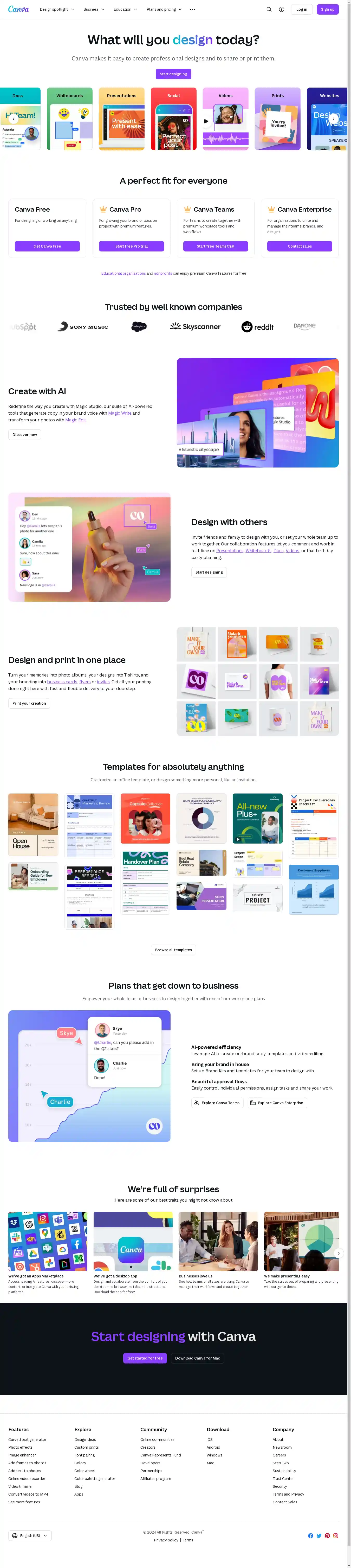 Desktop Screenshot for canva.com