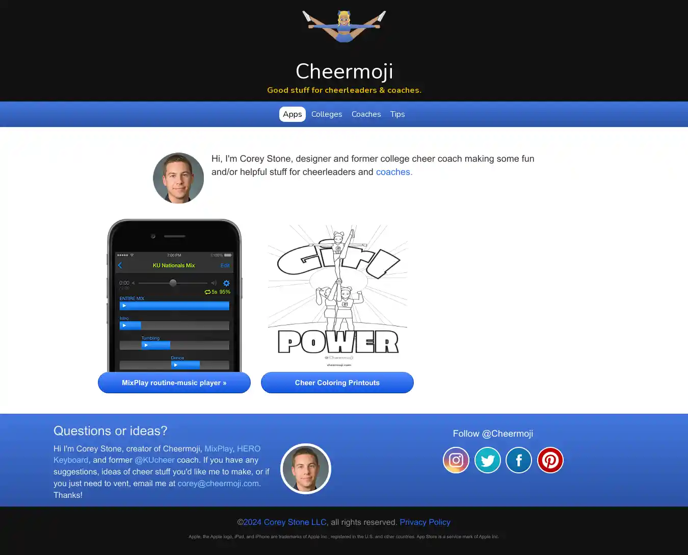 Desktop Screenshot for cheermoji.com