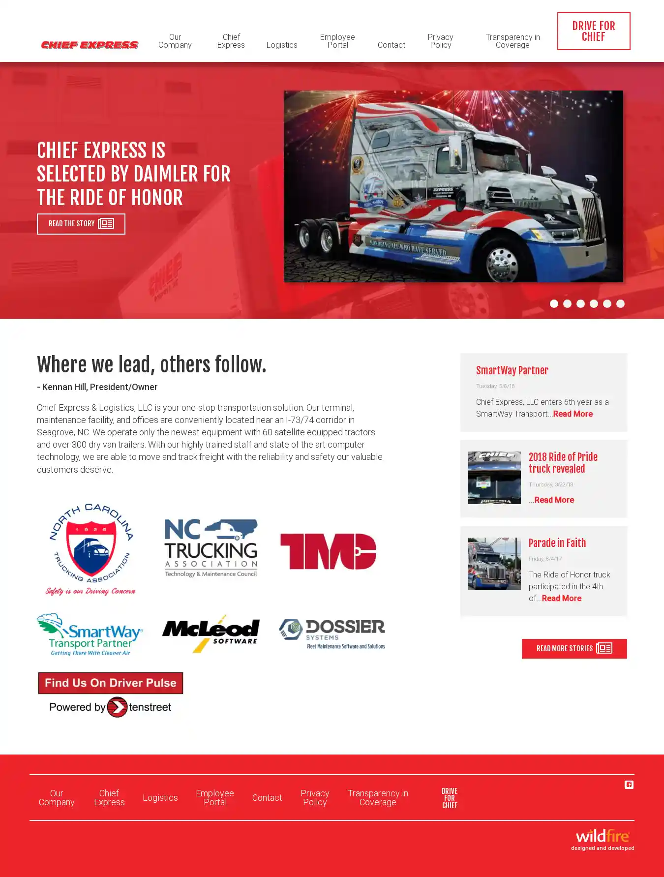 Desktop Screenshot for chiefexpress.com