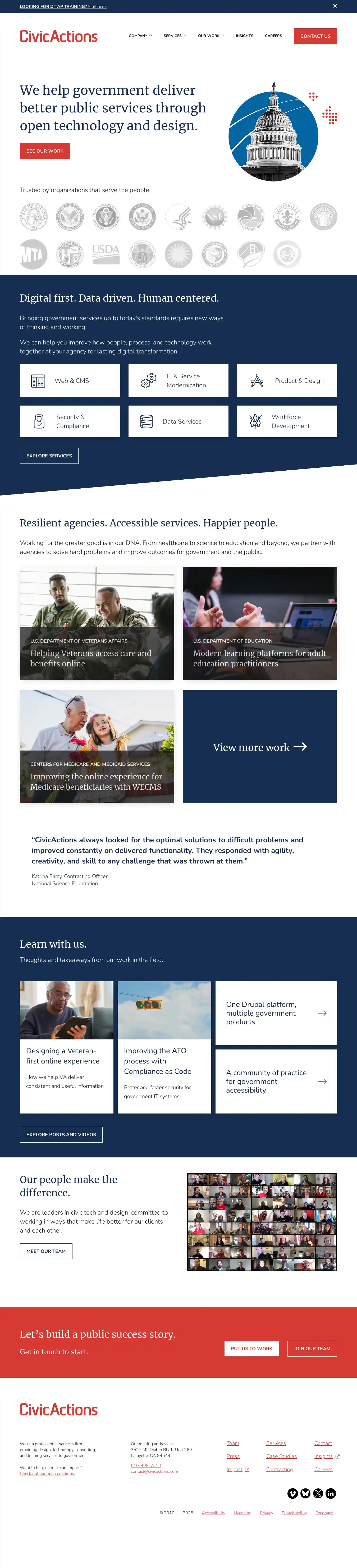 Desktop Screenshot for civicactions.com