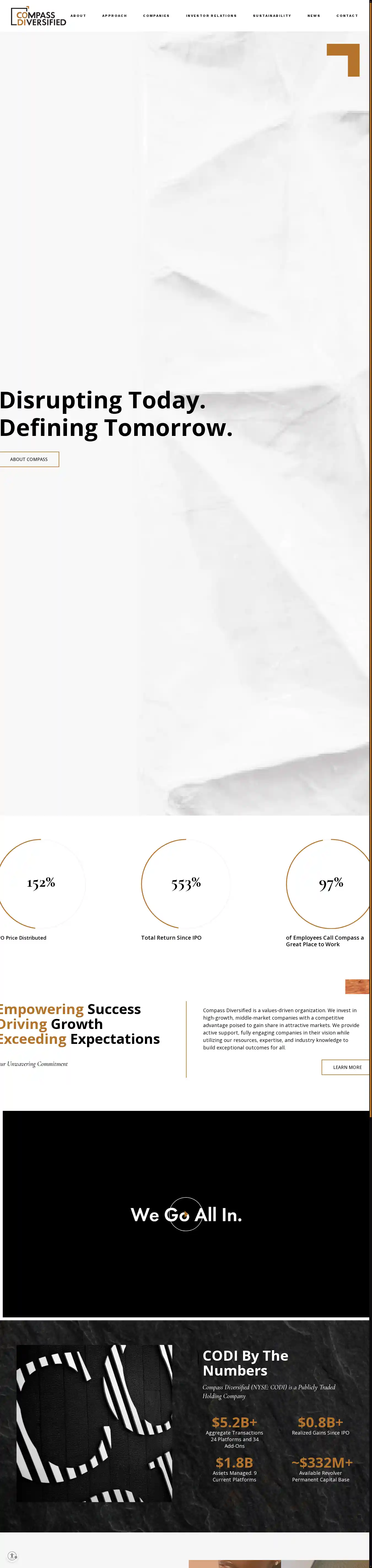 Desktop Screenshot for compassdiversified.com