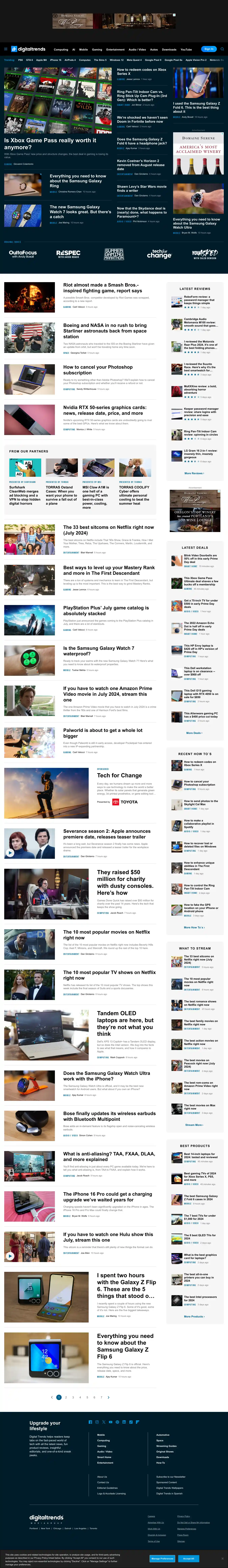 Desktop Screenshot for digitaltrends.com