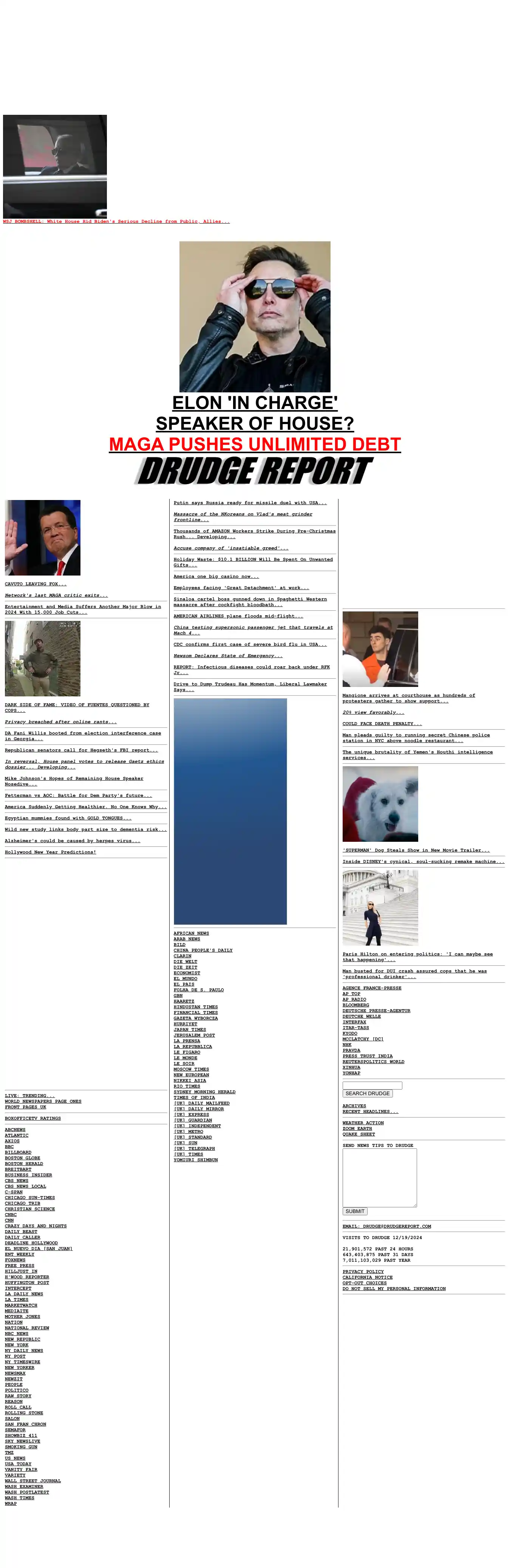 Desktop Screenshot for drudgereport.com