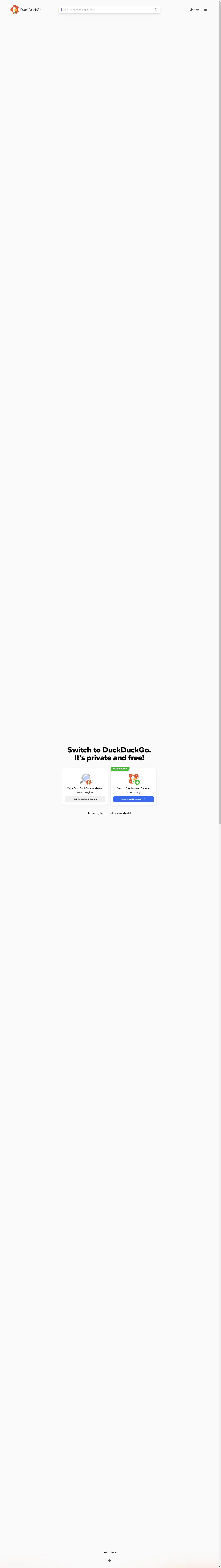 Desktop Screenshot for duckduckgo.com