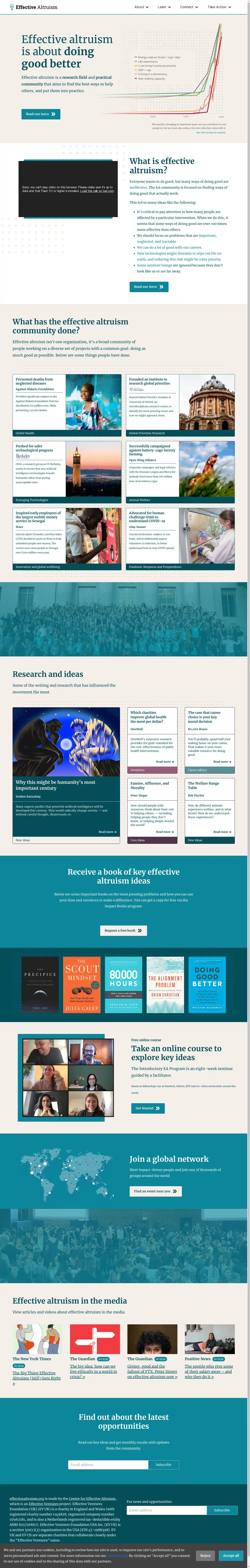 Desktop Screenshot for effectivealtruism.org