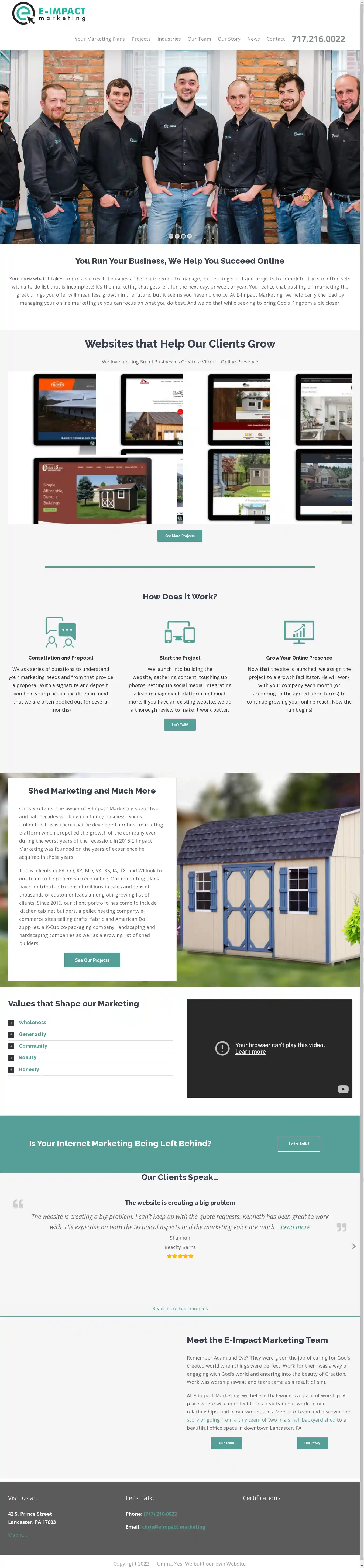 Desktop Screenshot for eimpact.marketing