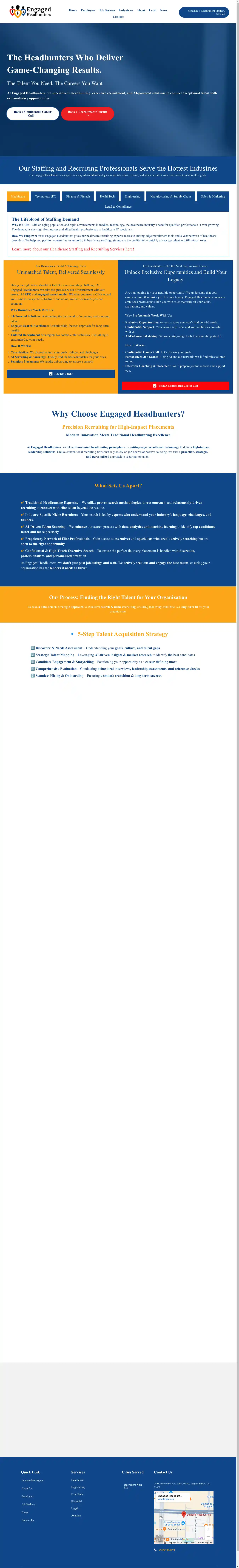 Desktop Screenshot for engagedheadhunters.com