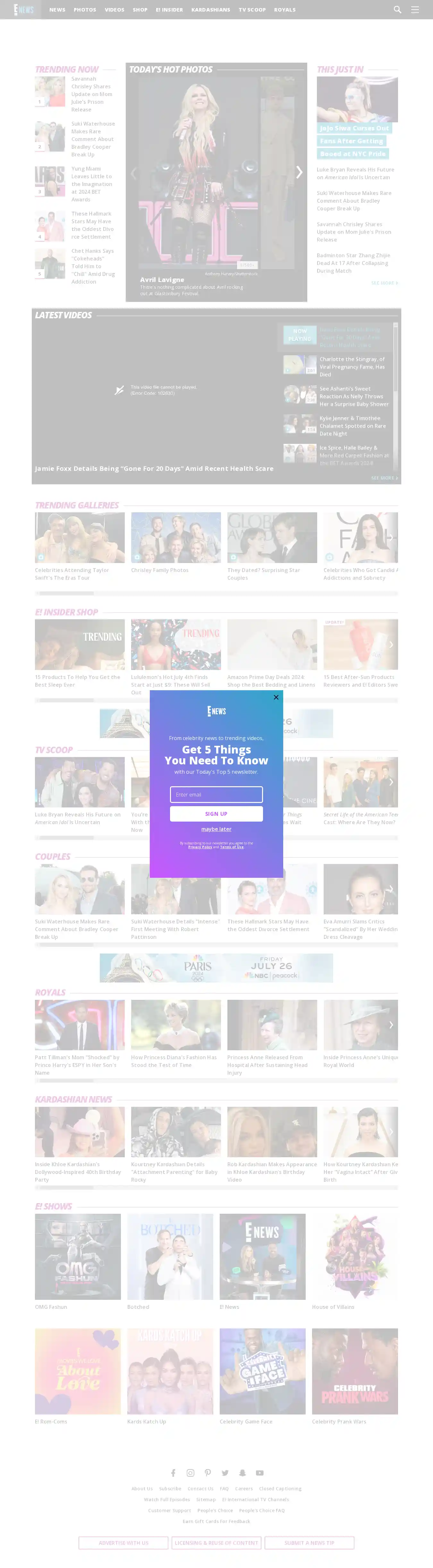 Desktop Screenshot for eonline.com