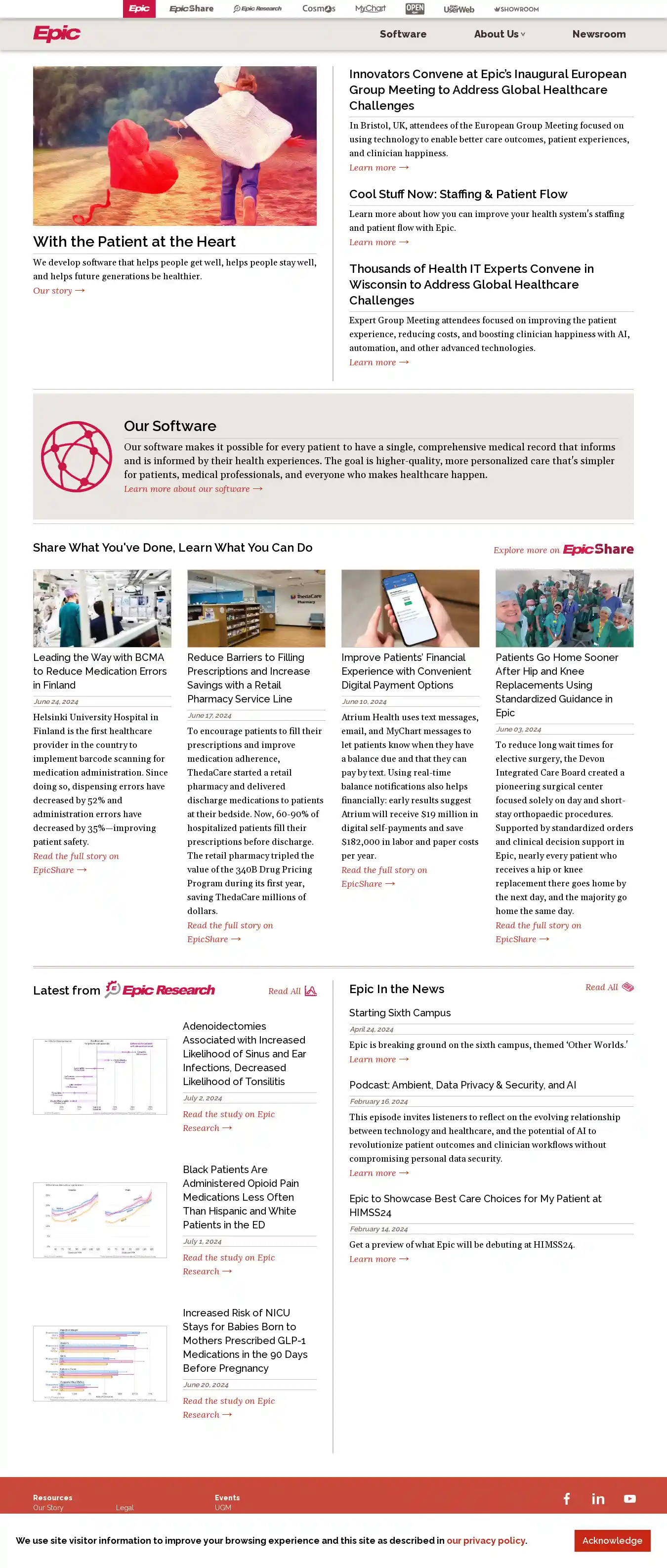 Desktop Screenshot for epic.com