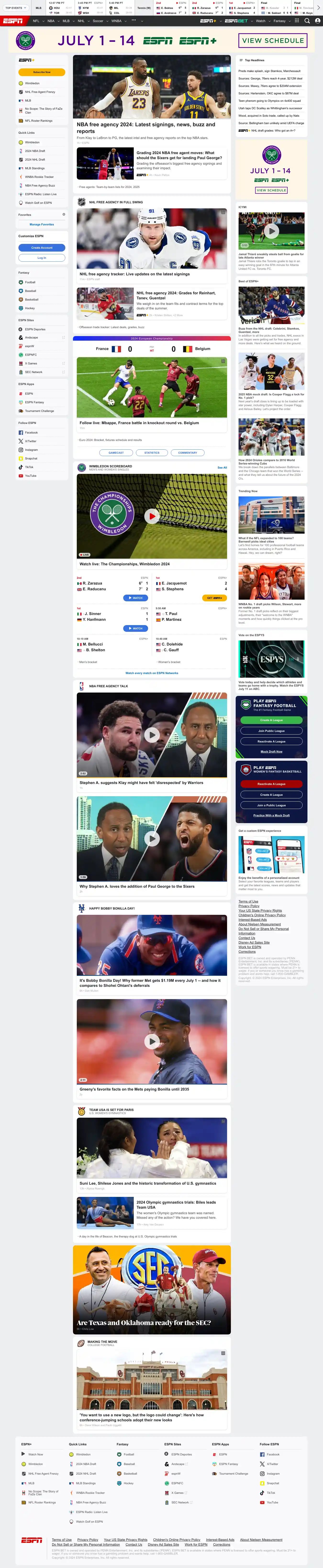 Desktop Screenshot for espn.com
