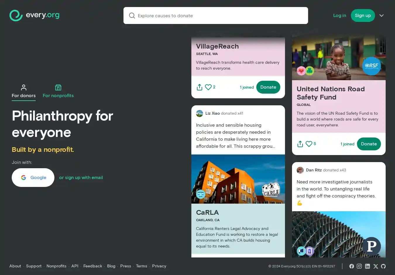 Desktop Screenshot for every.org