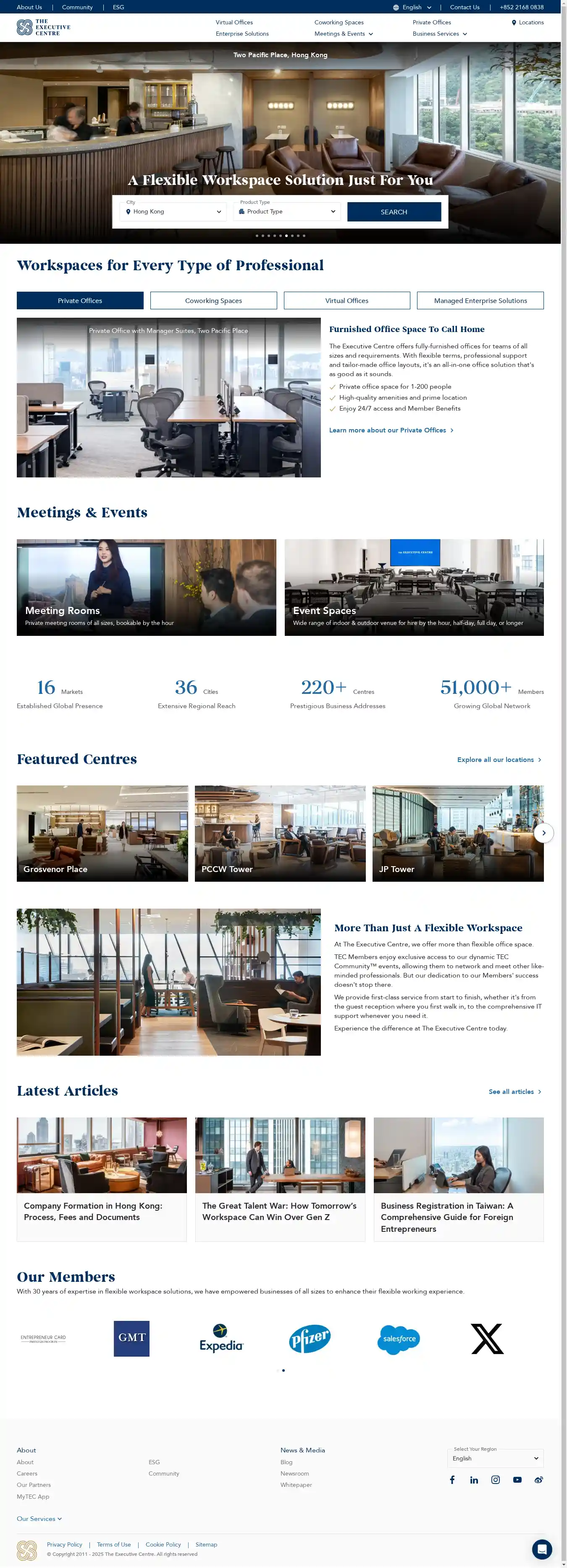 Desktop Screenshot for executivecentre.com