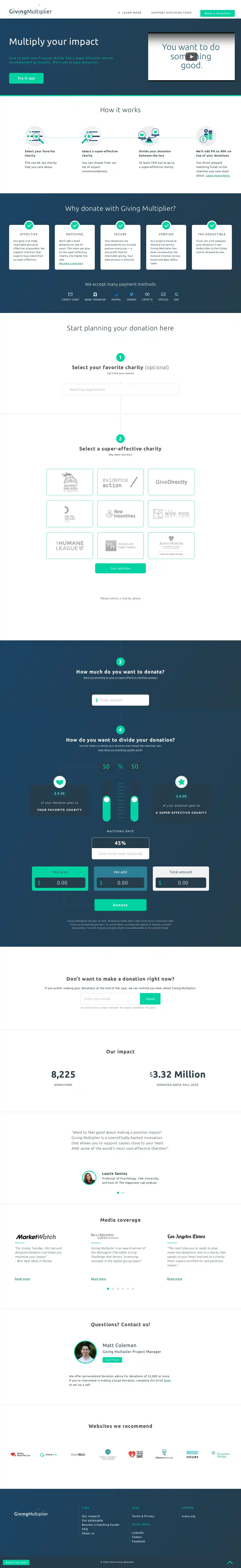 Desktop Screenshot for givingmultiplier.org