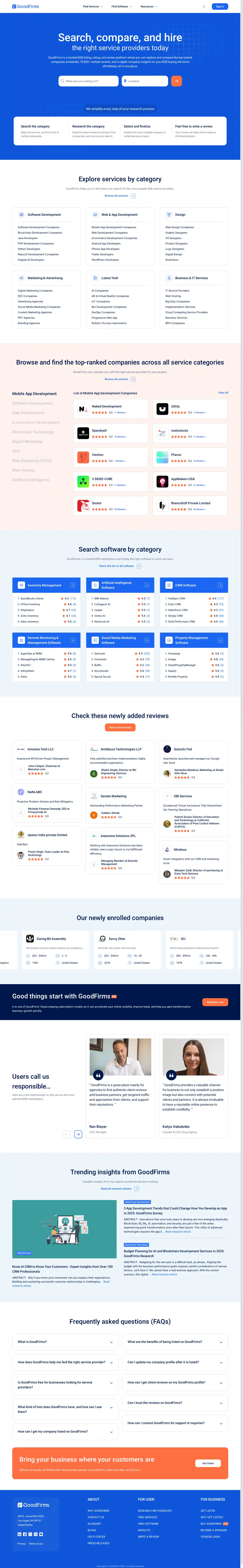 Desktop Screenshot for goodfirms.co