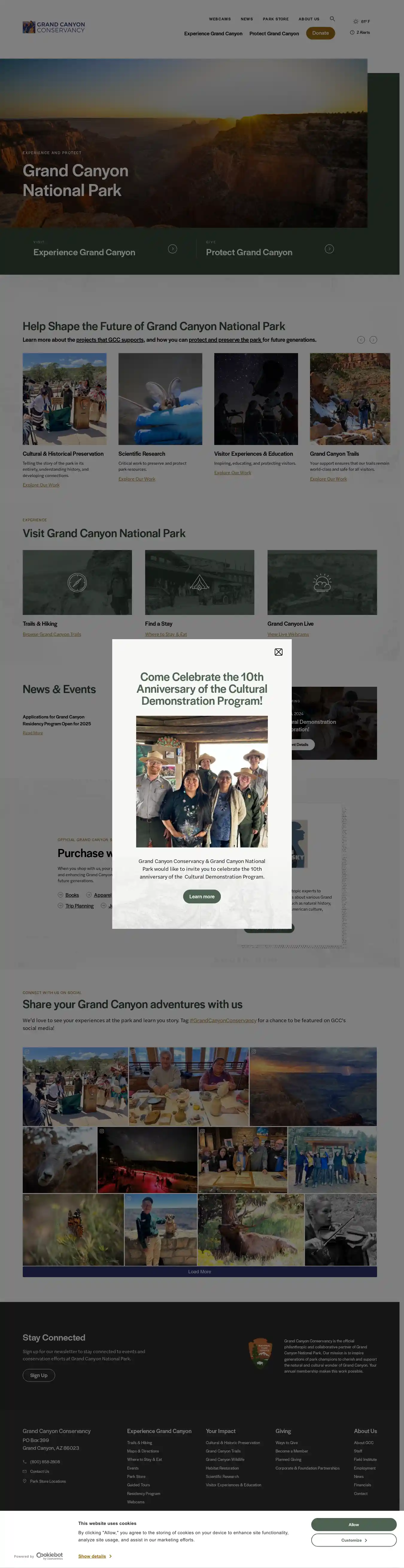 Desktop Screenshot for grandcanyon.org