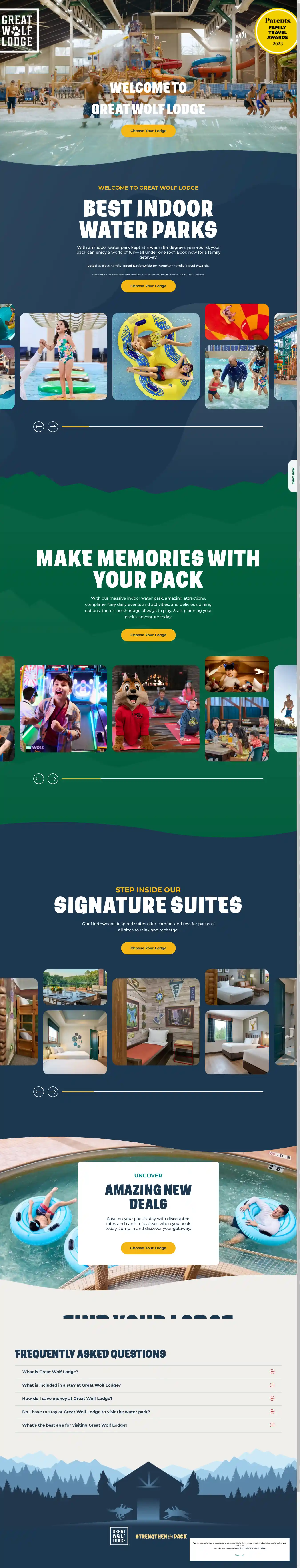 Desktop Screenshot for greatwolf.com