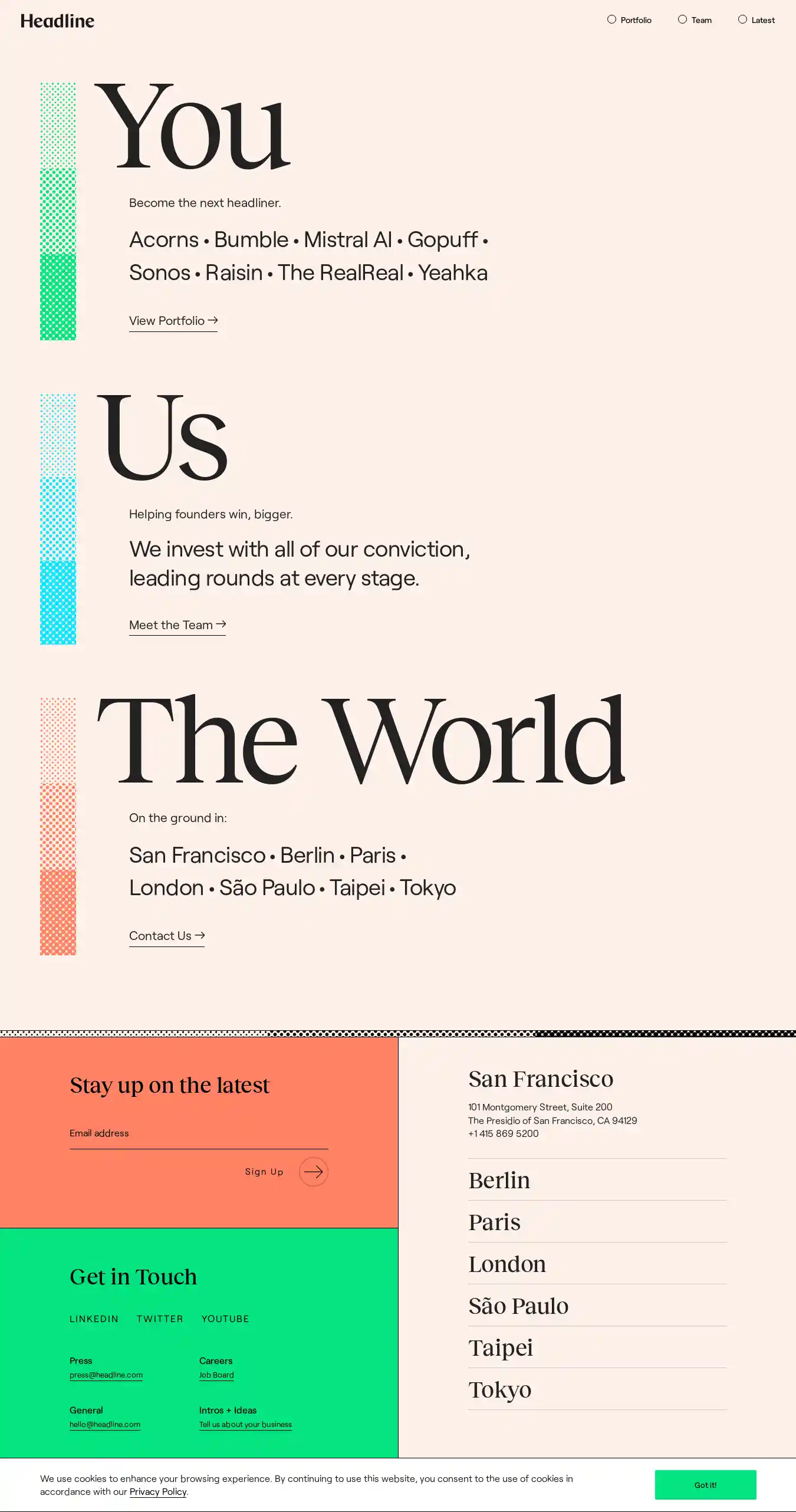 Desktop Screenshot for headline.com