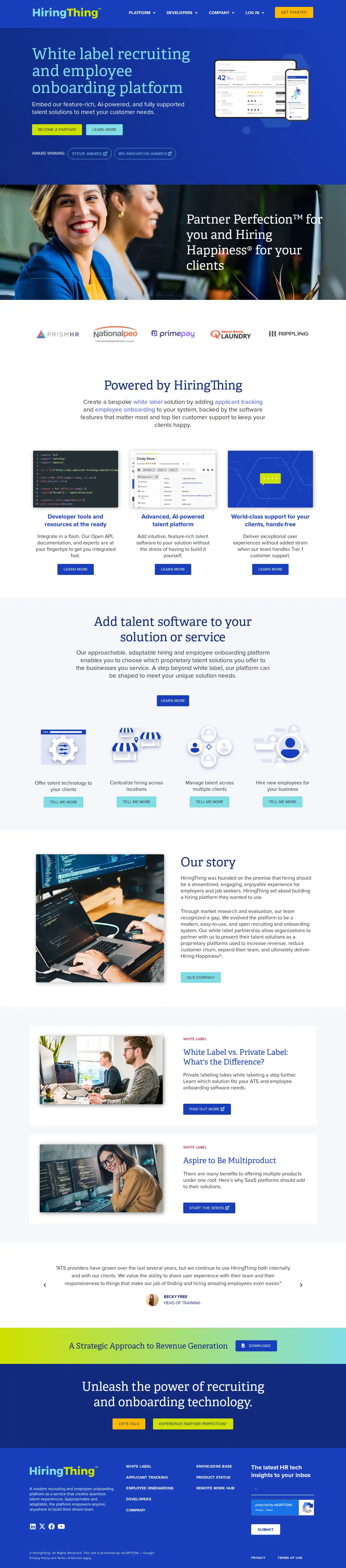 Desktop Screenshot for hiringthing.com