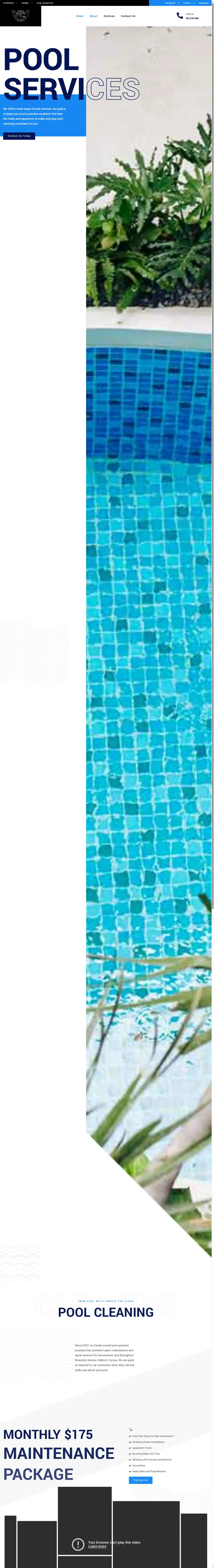 Desktop Screenshot for aquapristinepoolservice.com