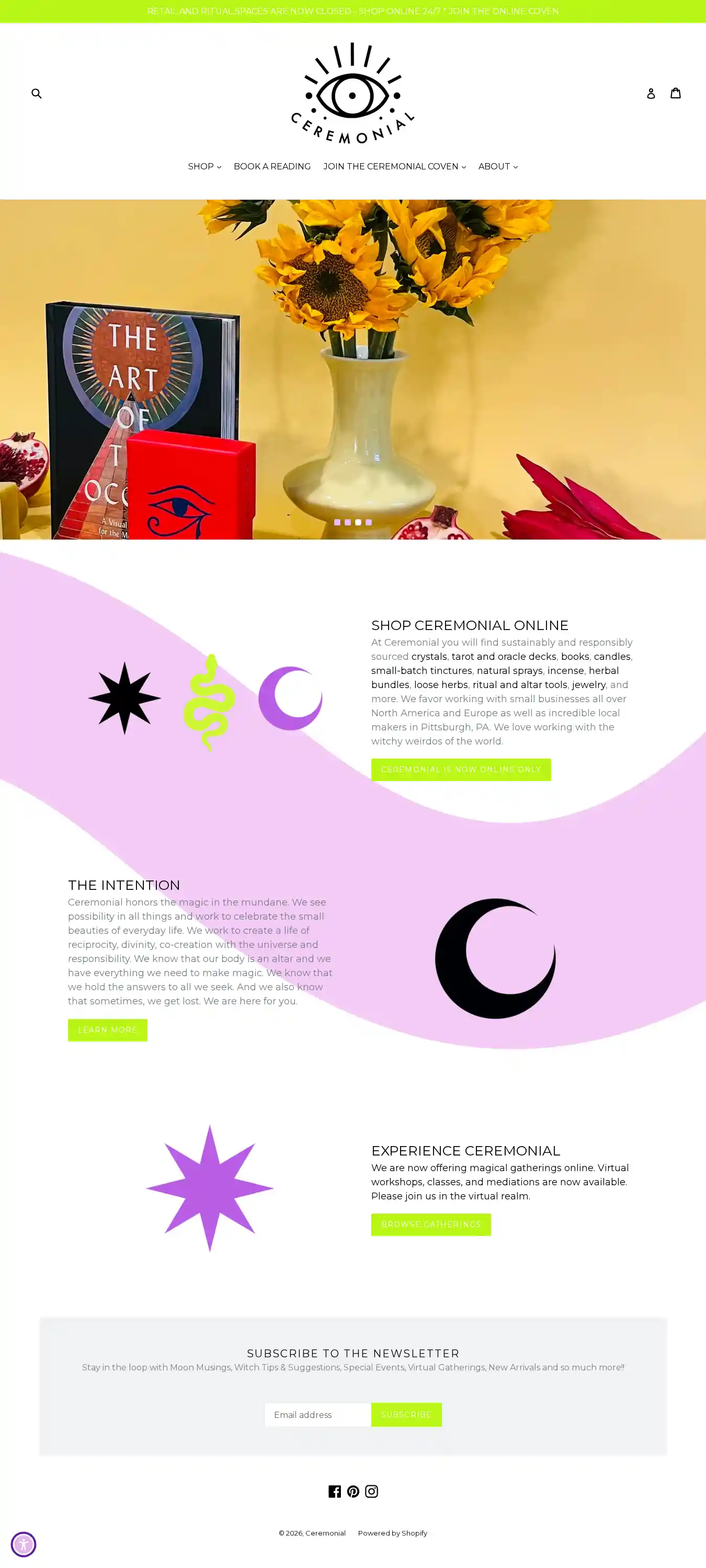 Desktop Screenshot for ceremonialshop.com