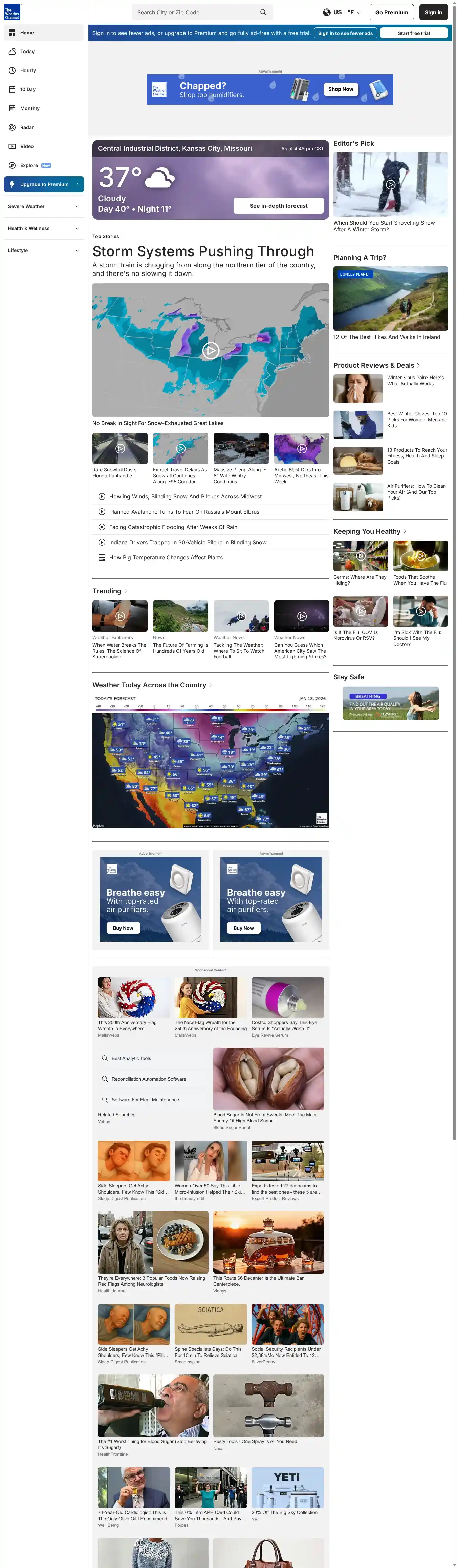 Desktop Screenshot for weather.com