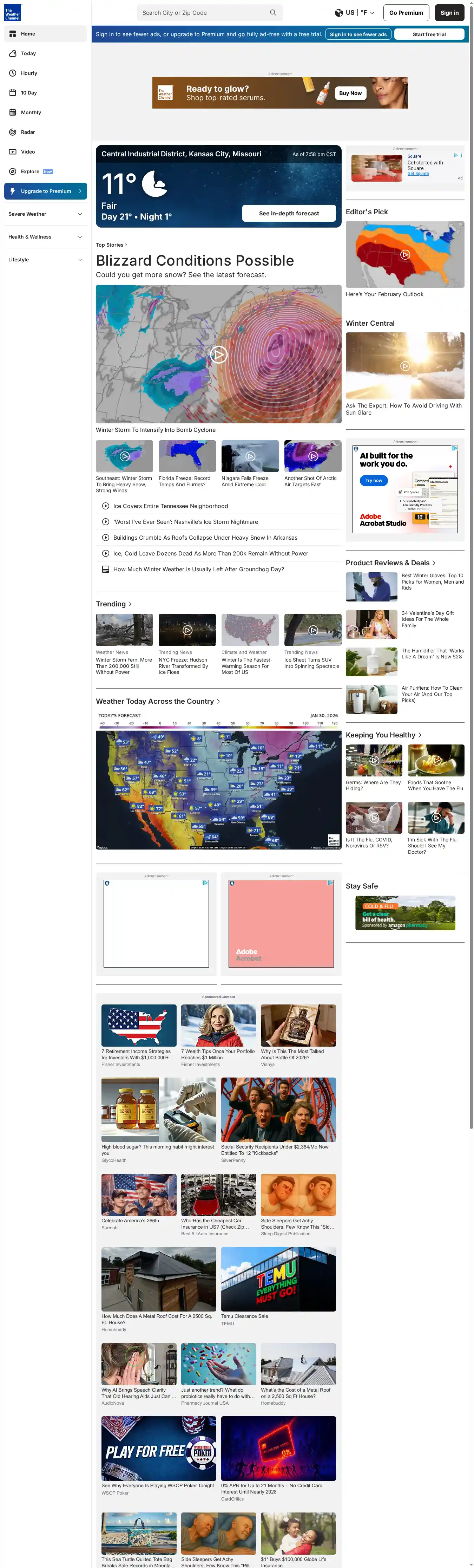 Desktop Screenshot for weather.com