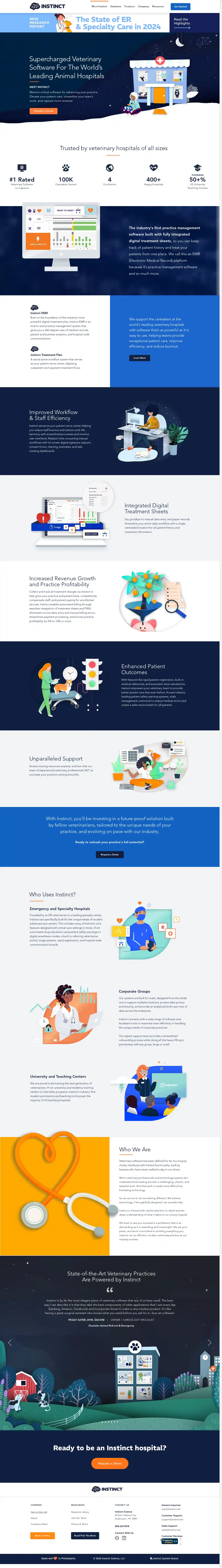 Desktop Screenshot for instinct.vet