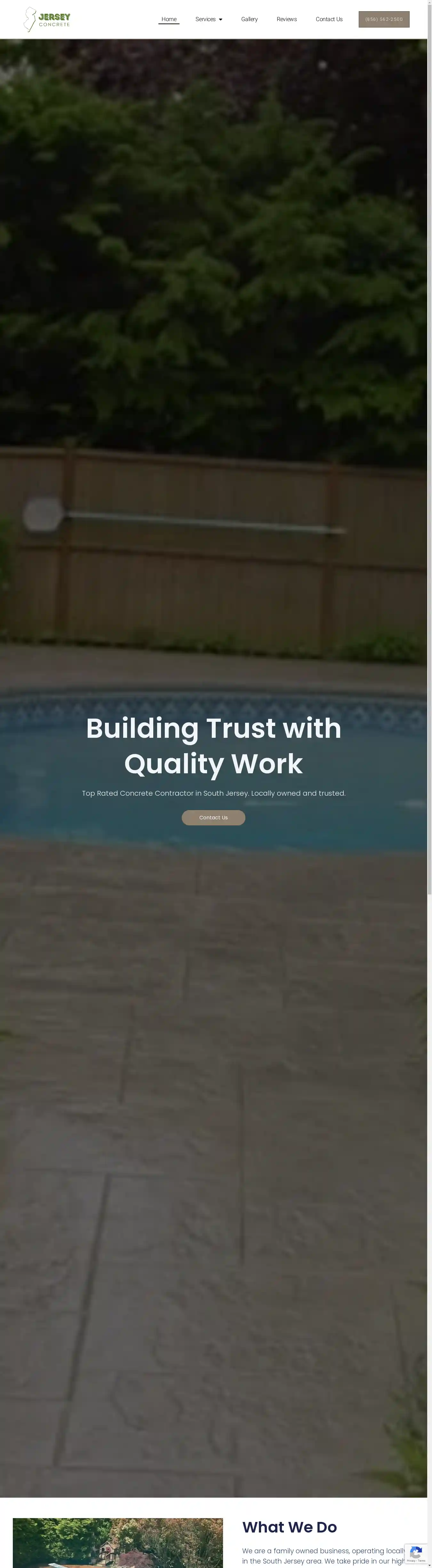 Desktop Screenshot for jerseyconcrete.com