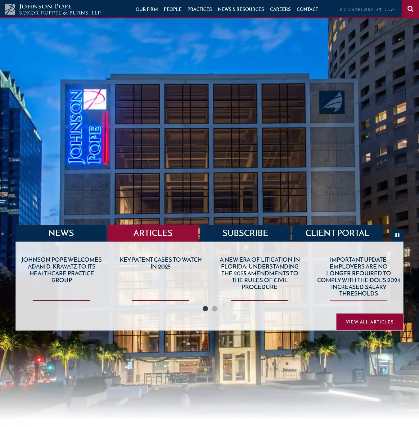 Desktop Screenshot for jpfirm.com