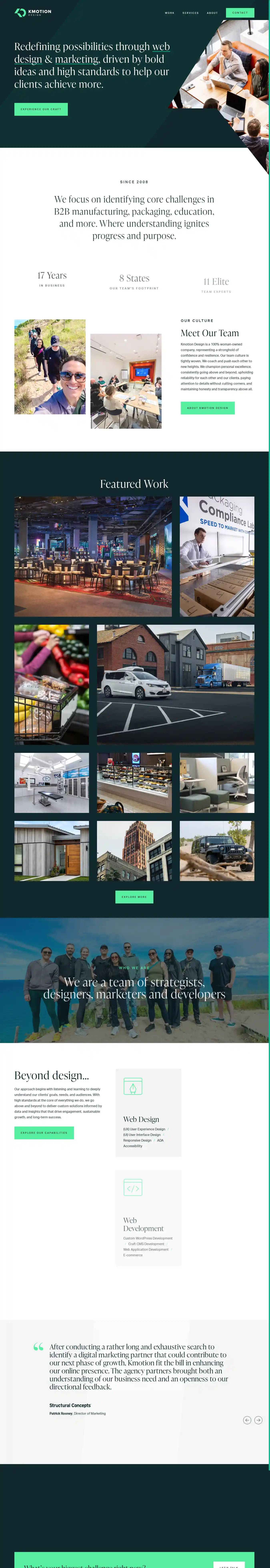 Desktop Screenshot for kmotiondesign.com