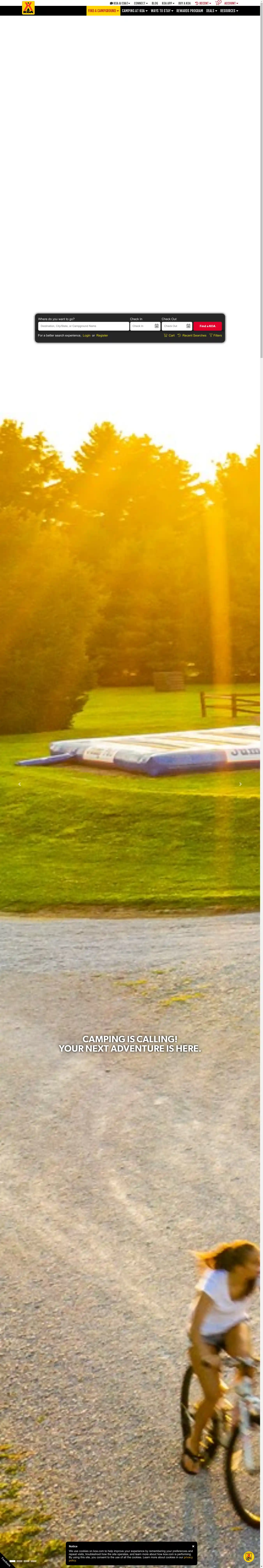 Desktop Screenshot for koa.com