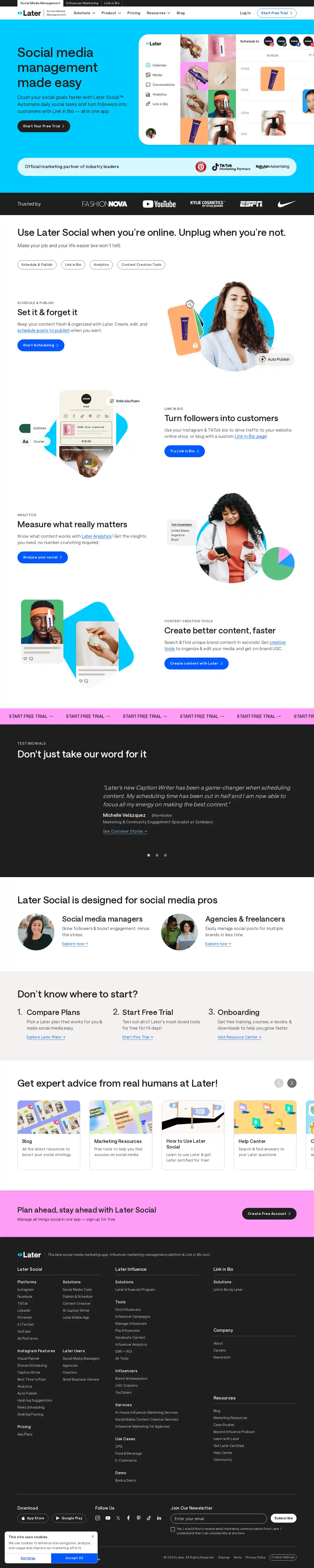 Desktop Screenshot for later.com