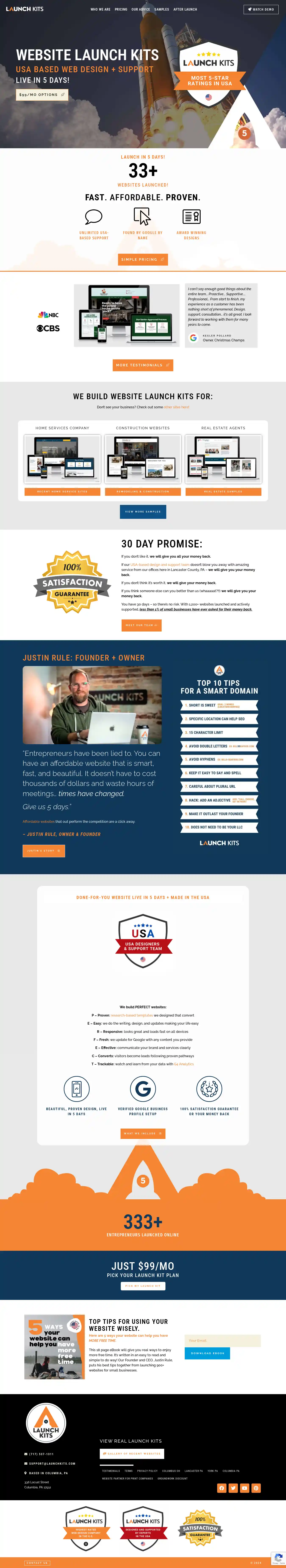 Desktop Screenshot for launchkits.com