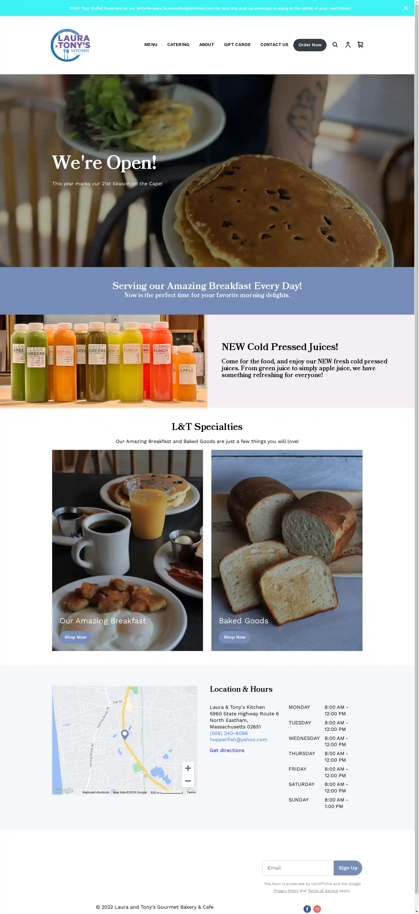 Desktop Screenshot for lauraandtonyskitchen.com