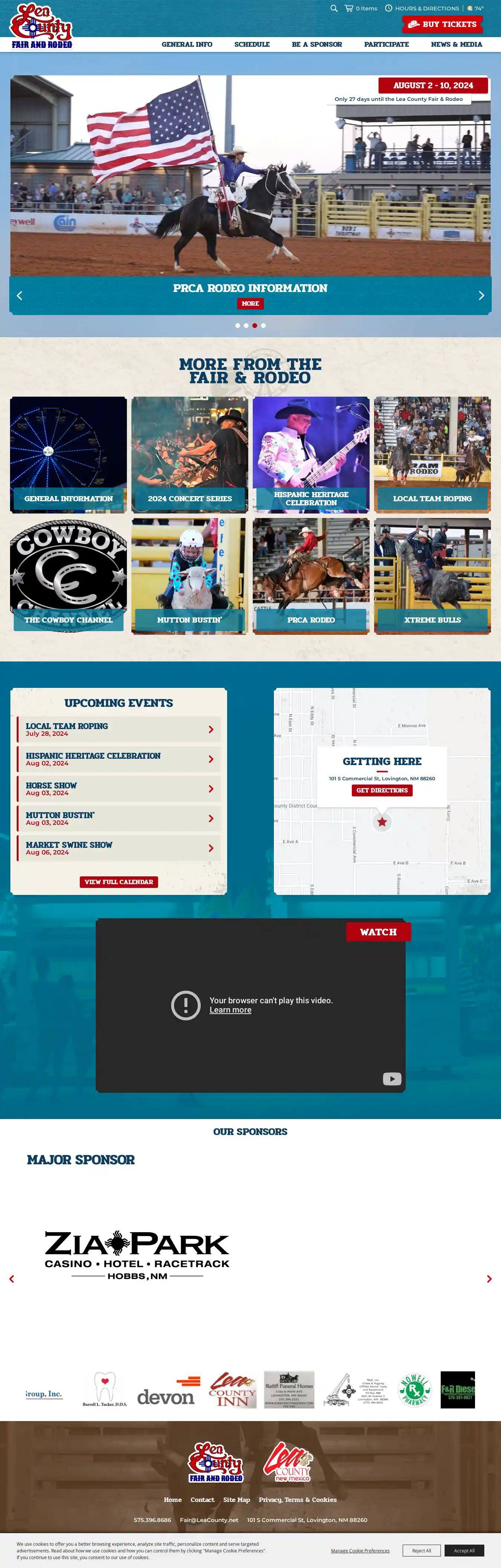 Desktop Screenshot for leacountyfair.net